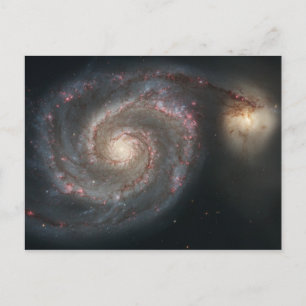 Whirlpool Galaxy (Space) (universum) (Messier 51A) Briefkaart