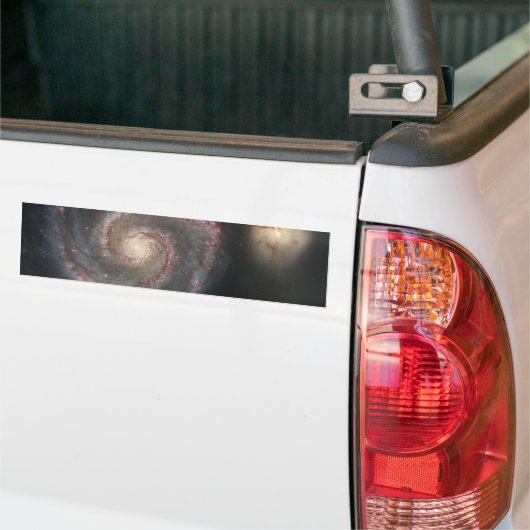 Whirlpool Galaxy (Space) (universum) (Messier 51A) Bumpersticker (Op Truck)