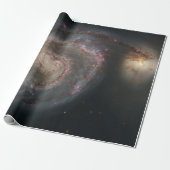 Whirlpool Galaxy (Space) (universum) (Messier 51A) Cadeaupapier (Uitgerold)