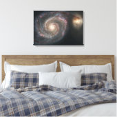 Whirlpool Galaxy (Space) (universum) (Messier 51A) Canvas Afdruk (Insitu (Slaapkamer))