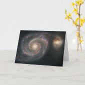 Whirlpool Galaxy (Space) (universum) (Messier 51A) Kaart (Gele Bloem)