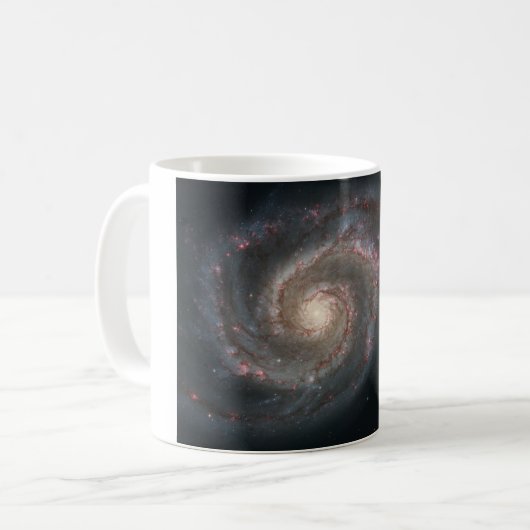 Whirlpool Galaxy (Space) (universum) (Messier 51A) Koffiemok (Voorkant links)