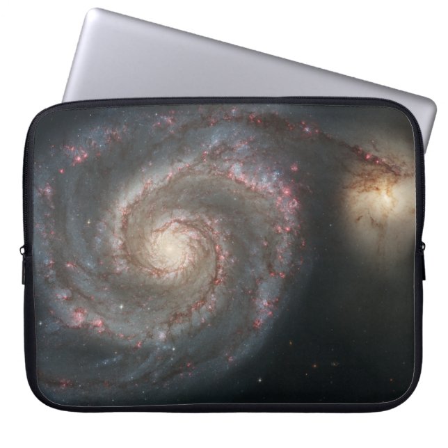 Whirlpool Galaxy (Space) (universum) (Messier 51A) Laptop Sleeve (Voorkant)