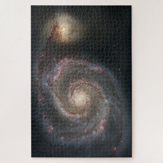 Whirlpool Galaxy (Space) (universum) (Messier 51A) Legpuzzel (Verticaal)