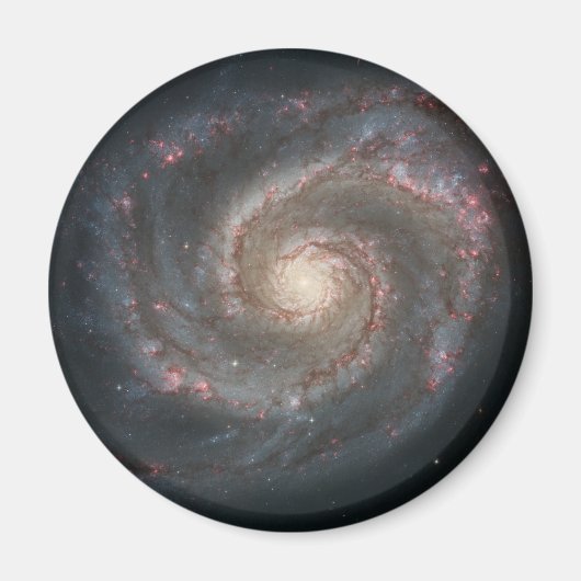 Whirlpool Galaxy (Space) (universum) (Messier 51A) Magneet (Voorkant)