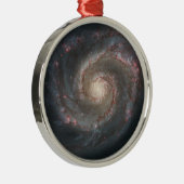 Whirlpool Galaxy (Space) (universum) (Messier 51A) Metalen Ornament (Rechts)