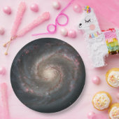 Whirlpool Galaxy (Space) (universum) (Messier 51A) Papieren Bordje (Feest)