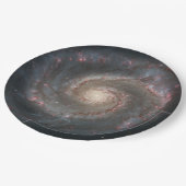 Whirlpool Galaxy (Space) (universum) (Messier 51A) Papieren Bordje (Gekanteld)