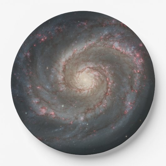 Whirlpool Galaxy (Space) (universum) (Messier 51A) Papieren Bordje (Voorkant)