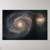 Whirlpool Galaxy (Space) (universum) (Messier 51A) Poster (Voorkant)