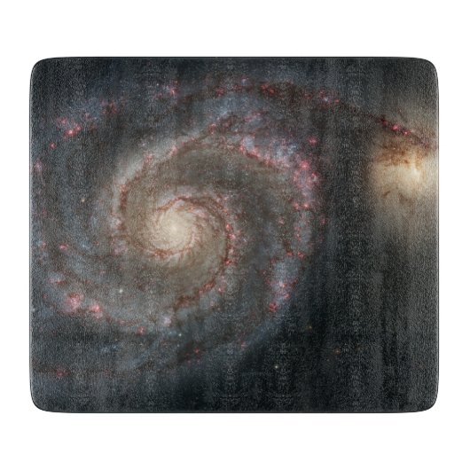 Whirlpool Galaxy (Space) (universum) (Messier 51A) Snijplank (Voorkant)