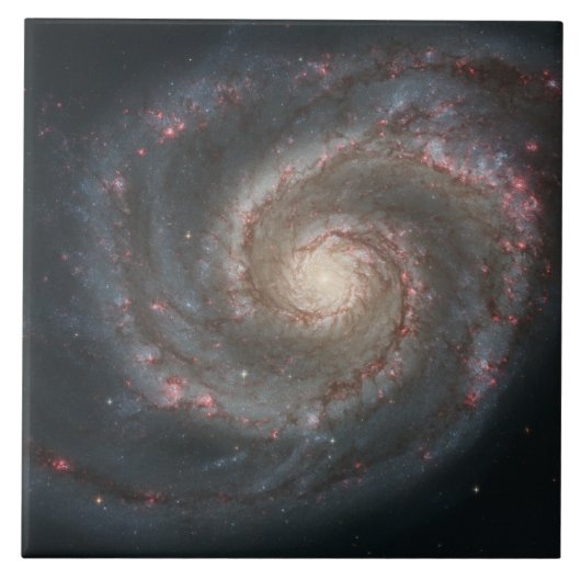 Whirlpool Galaxy (Space) (universum) (Messier 51A) Tegeltje (Voorkant)