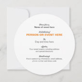 Whirlpool Mozaïek Ronde Uitnodiging in Goud en Oli (Achterkant)