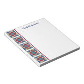 Whirlpool Quilt Block Border Note Pad Notitieblok (Schuin)