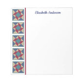 Whirlpool Quilt Block Border Note Pad Notitieblok (Voorkant)