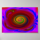 Whirlpool van blauw poster (Voorkant)