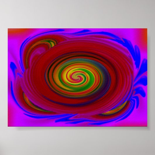 Whirlpool van blauw poster (Voorkant)