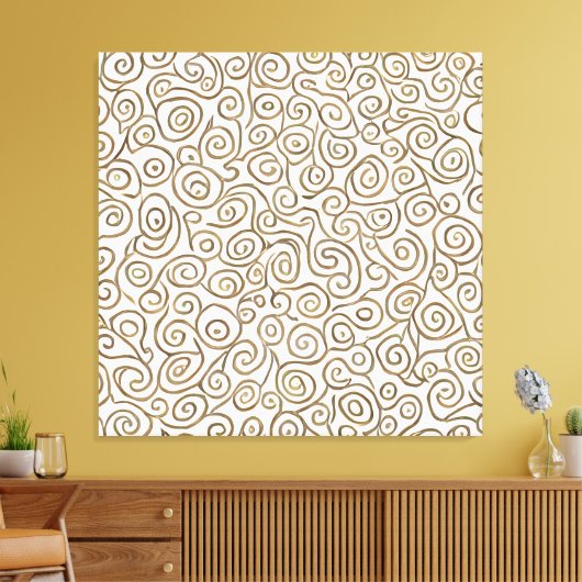 Whirls of Wonder: Spiralen van verfijning Canvas Afdruk