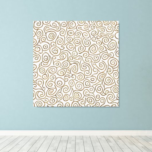 Whirls of Wonder: Spiralen van verfijning Canvas Afdruk (Insitu (Houten vloer))