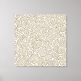 Whirls of Wonder: Spiralen van verfijning Canvas Afdruk