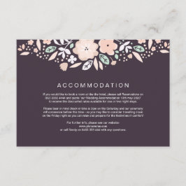 Whirlwind Floral Wedding Direction Informatiekaartje