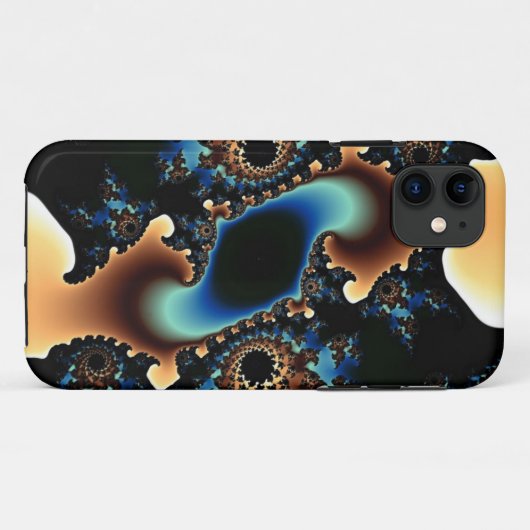 Whirlwind fractal iphone case (Achterkant (horizontaal))