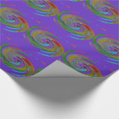 Whirlwind Paars Cadeaupapier (Hoek)