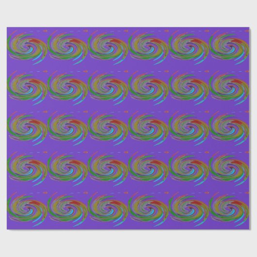 Whirlwind Paars Cadeaupapier (Vlak)