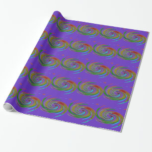 Whirlwind Paars Cadeaupapier