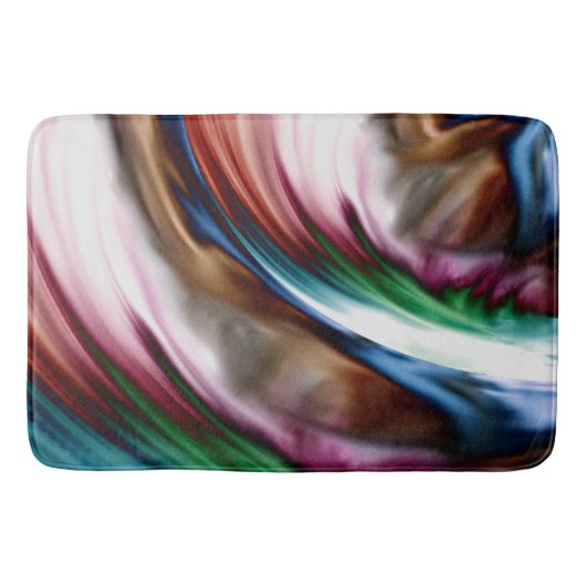 Whirlwind Rainbow Golden Snow Badmat (Voorkant)