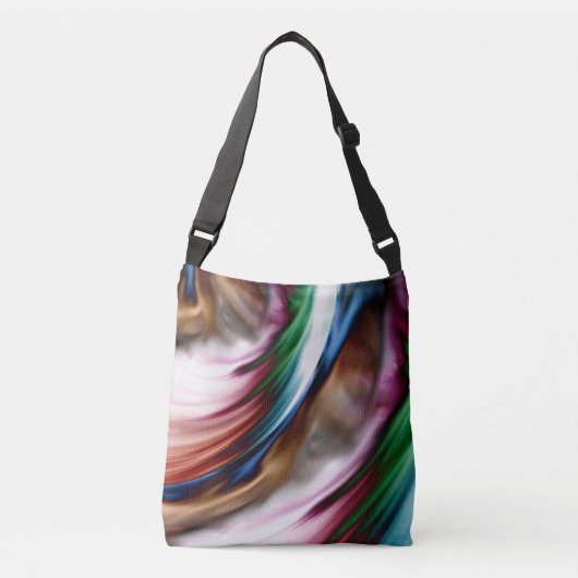 Whirlwind Rainbow Golden Snow Crossbody Tas (Voorkant)