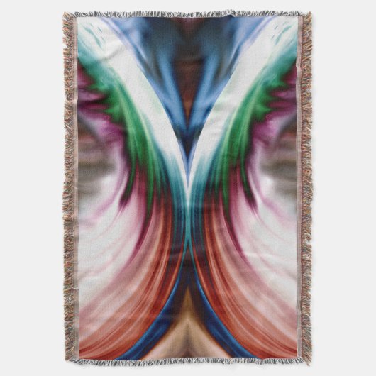 Whirlwind Rainbow Golden Snow Mirror Deken (Voorkant Verticaal)