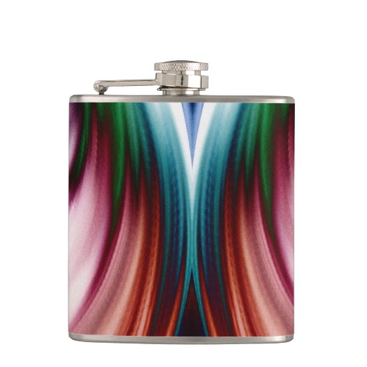 Whirlwind Rainbow Golden Snow Mirror Heupfles (Voorkant)