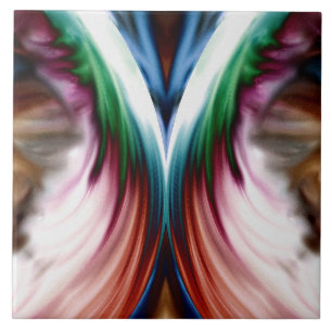 Whirlwind Rainbow Golden Snow Mirror Tegeltje