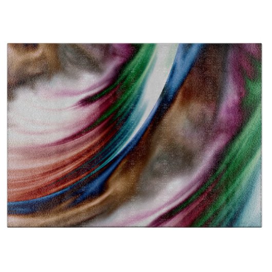 Whirlwind Rainbow Golden Snow Snijplank (Voorkant)