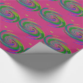 Whirlwind Roze Cadeaupapier (Hoek)