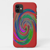 Whirlwind Sinaasappel Hoesje-Mate iPhone Case (Achterkant)