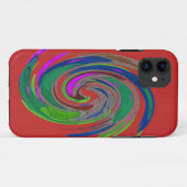 Whirlwind Sinaasappel Hoesje-Mate iPhone Case (Achterkant (horizontaal))