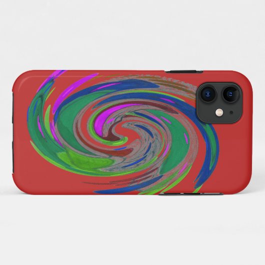 Whirlwind Sinaasappel Hoesje-Mate iPhone Case (Achterkant (horizontaal))