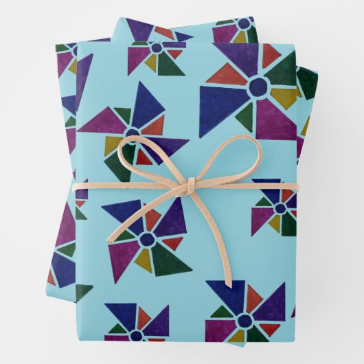 Whirly Fan Gift Wrap Inpakpapier Vel (In situ)