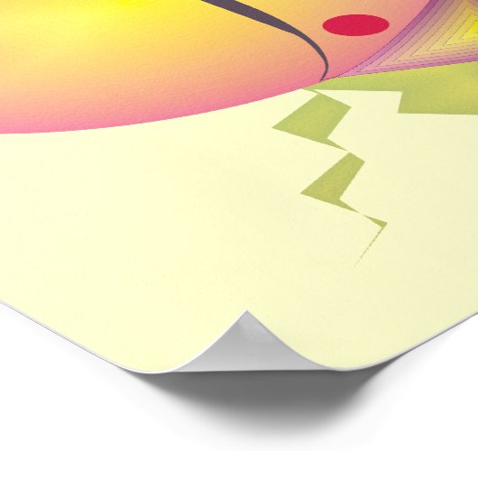 Whisical Fish Poster Art van Gail Gabel (Hoek)