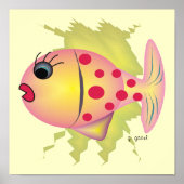 Whisical Fish Poster Art van Gail Gabel (Voorkant)