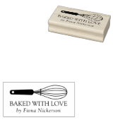 Whisk Bked with Love Rubberstempel (Gestempeld)