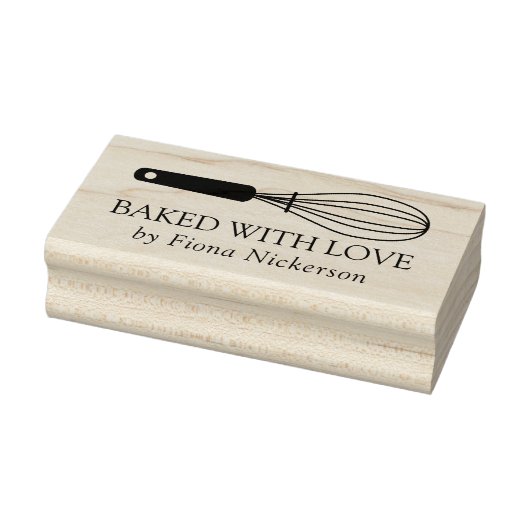 Whisk Bked with Love Rubberstempel (Stempel)