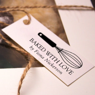 Whisk Bked with Love Rubberstempel