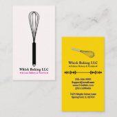 Whisk Chef & Caterer at the Bakery | Blush & Gold Visitekaartje (Voorkant / Achterkant)