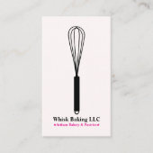 Whisk Chef & Caterer at the Bakery | Blush & Gold Visitekaartje (Voorkant)