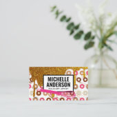 Whisk | Donuts | Golden Icing Visitekaartje (Staand voorkant)