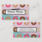 Whisk | Donuts | Icatie-achtergrond Visitekaartje (Voorkant / Achterkant)