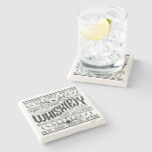 Whisk(e)y-coaster Stenen Onderzetter (Zijkant)